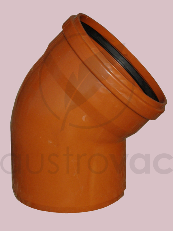 Wäscheschacht 250mm KG-Rohr Bogen 45°